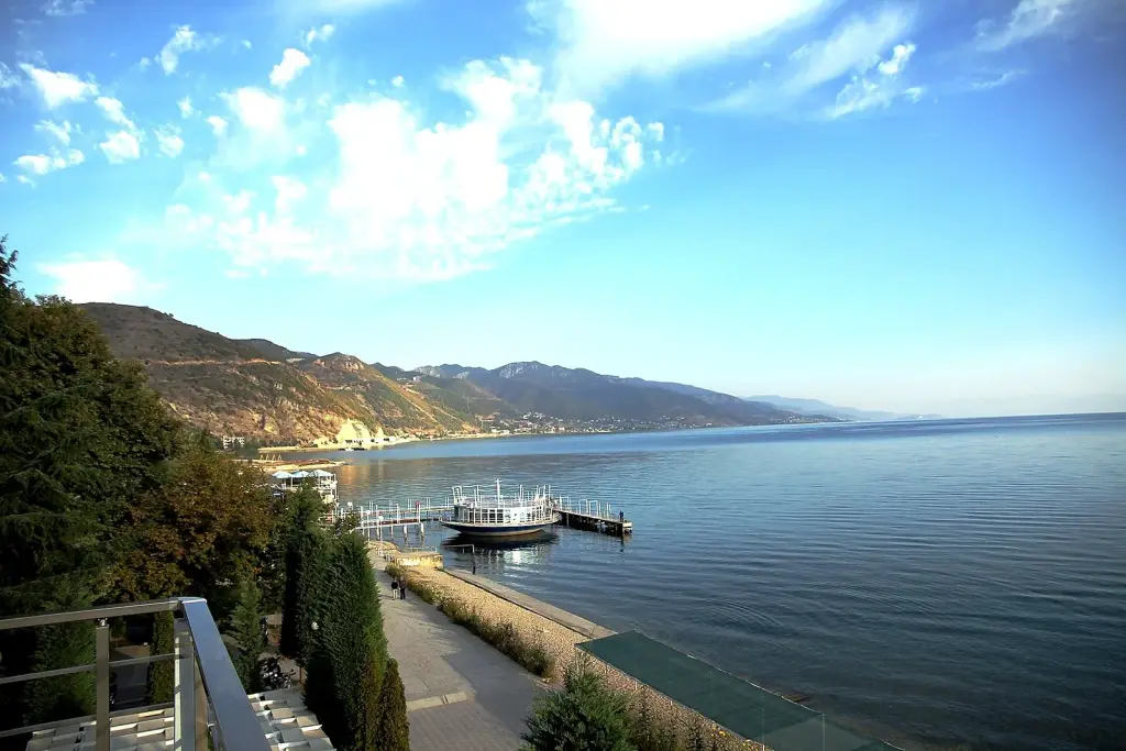Pogradec Lake Ohrid Albania
