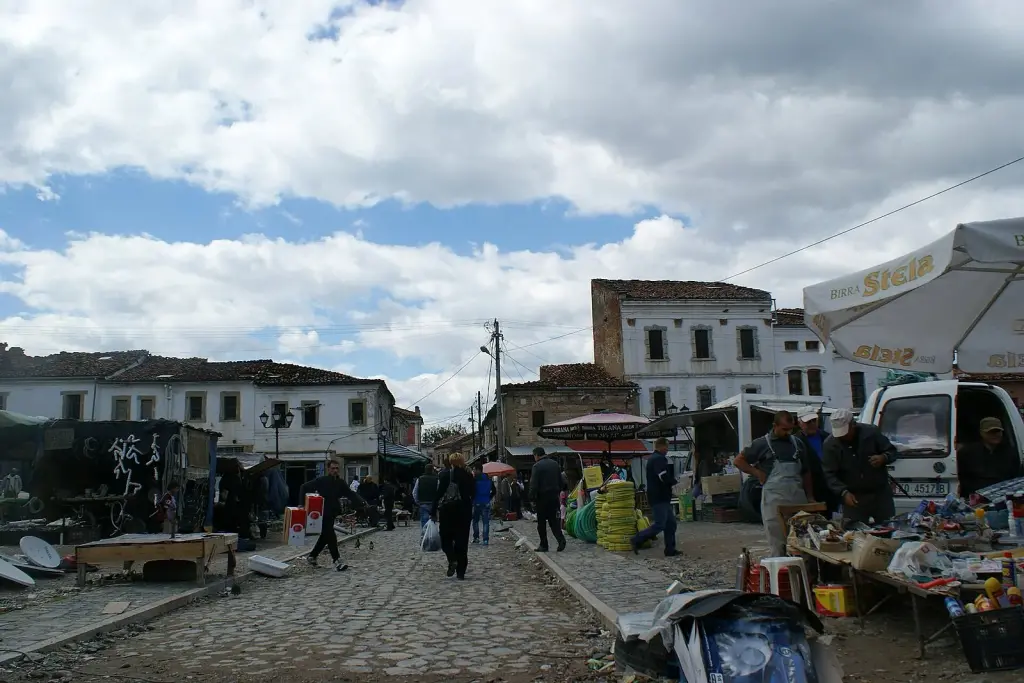 Korçë old bazaar Albania