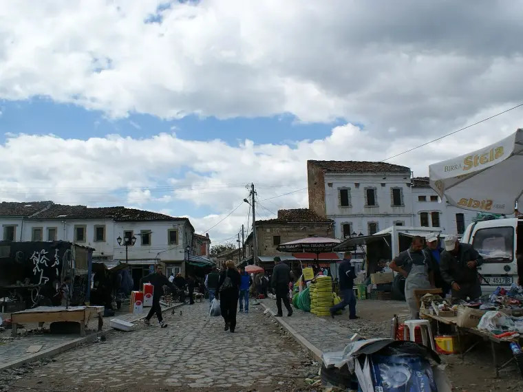 Korçë old bazaar Albania