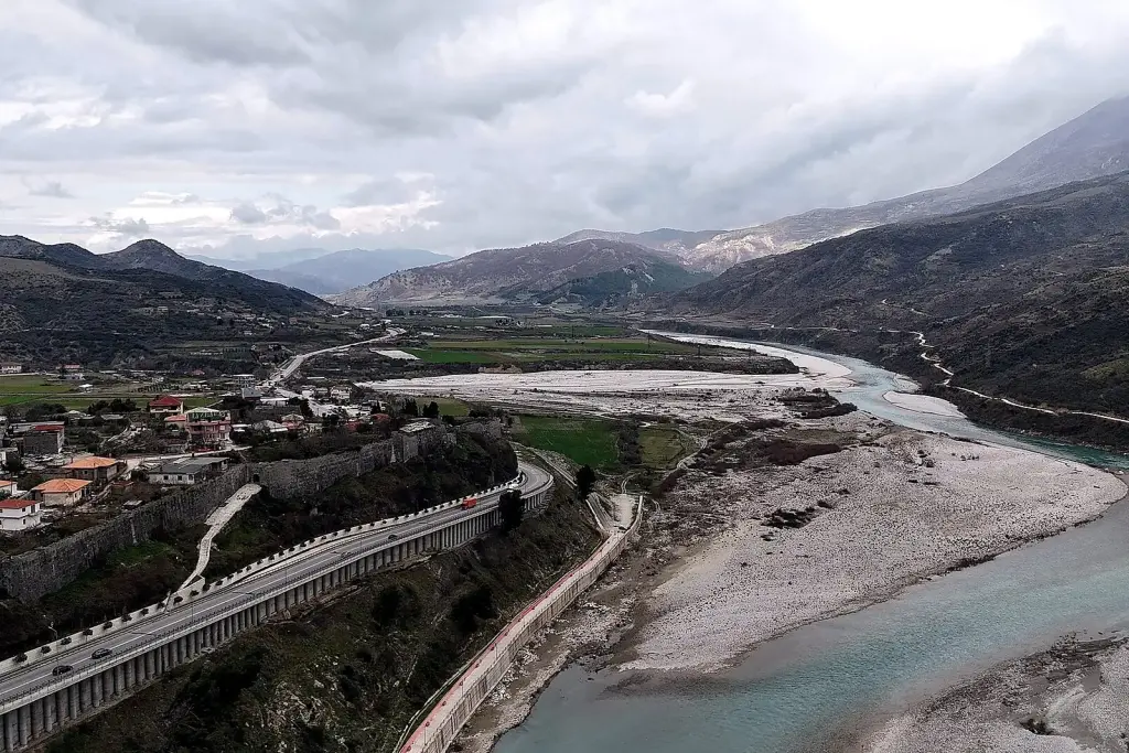 Tepelena Albania castle Vjosa